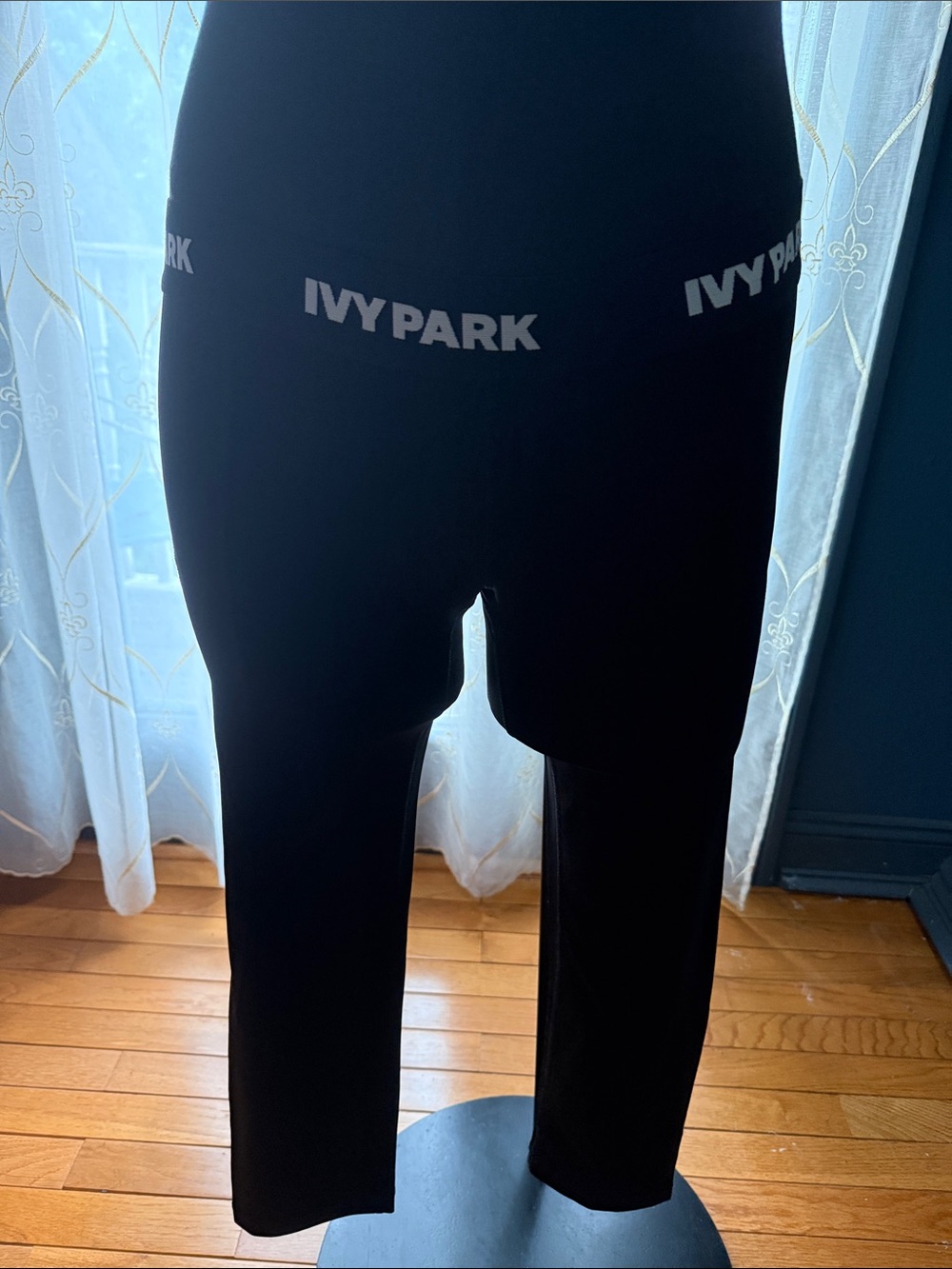 IVY PARK Black Logo Waistband Leggings